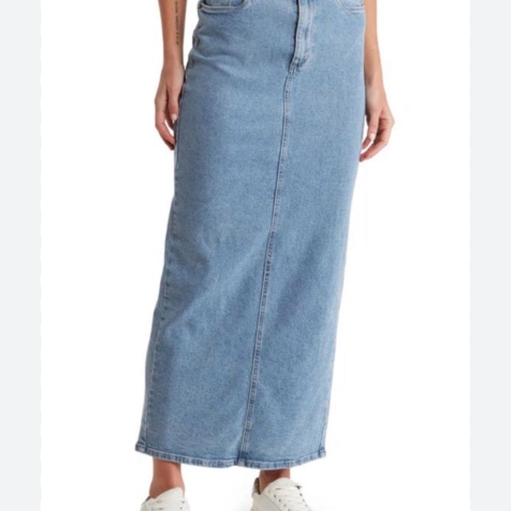 STS Blue Classic Denim Maxi Skirt